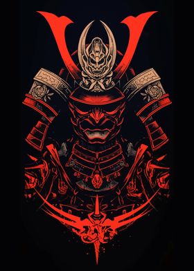 Samurai Mask Portrait