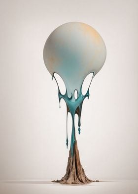 Abstract Dripping Sculpture