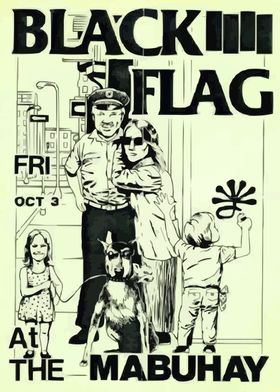 Black Flag Concert Poster