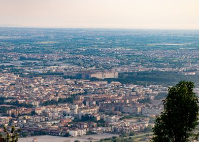 Aerial Cityscape Caserta Vecchia