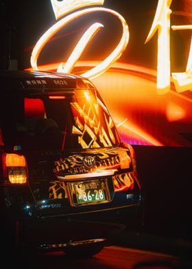 Japanese Taxi at Night