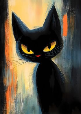 Black Cat Portrait