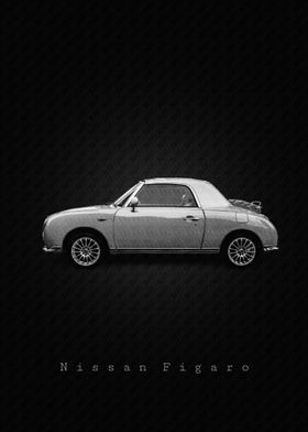 Nissan Figaro Car Print