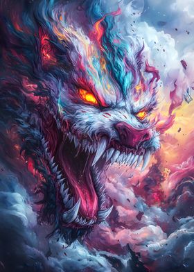 Fiery Wolf Beast