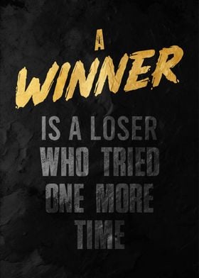 Winner Quote Poster