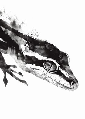 Gecko Watercolor