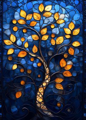 Stained Glass Tree