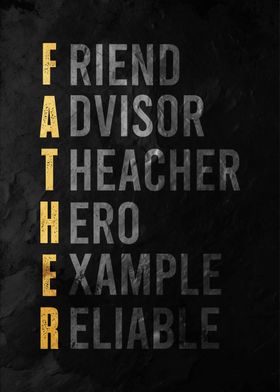 Father Acronym Poster