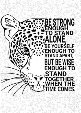 Leopard Strength Quote