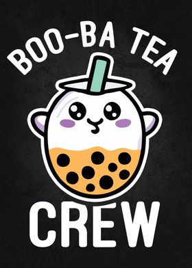 Boo-Ba Tea Crew, Funny Bubble Tea Halloween