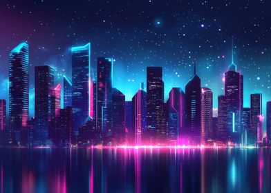 Neon Cityscape