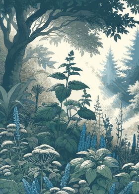 Enchanting Forest Painting