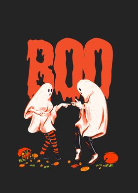 Boo! Halloween Ghosts