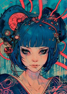 Cyberpunk Geisha