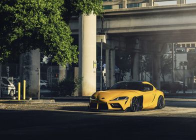 Yellow Supra Underpass