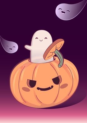 Ghost in Pumpkin