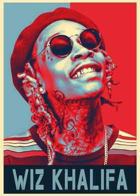 Wiz Khalifa Pop Art Poster