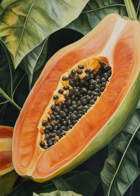 Ripe Papaya Painting