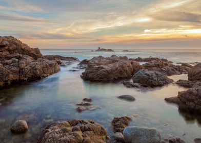 Rocky Coast Sunset