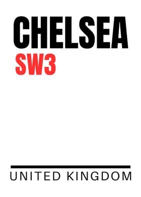 Chelsea SW3 Poster