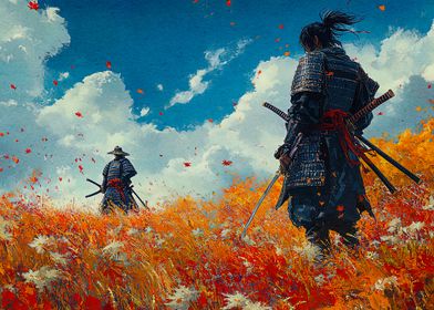 Samurai in Field