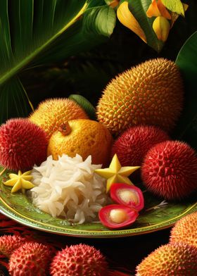 Exotic Fruit Still Life