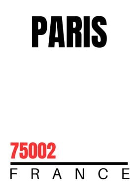 Paris, France Zip Code