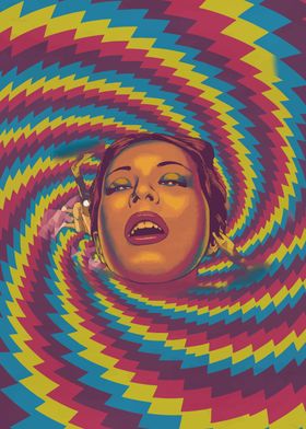 Psychedelic Woman Portrait