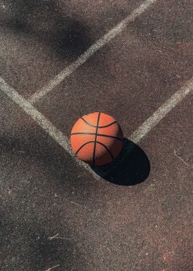 Basketball on Court