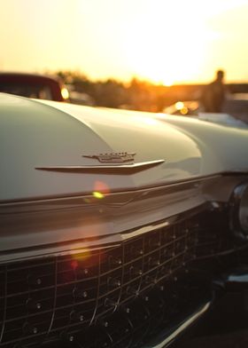 Cadillac Grille Sunset