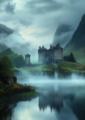 Misty Scottish Castle