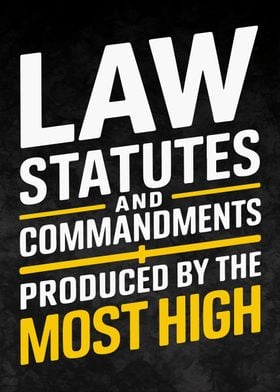 Law Statutes Commandments Hebrew Israelite 