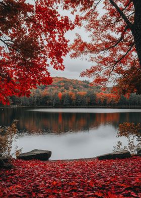 Autumn Lake View