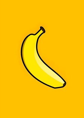 Yellow Banana Illustration