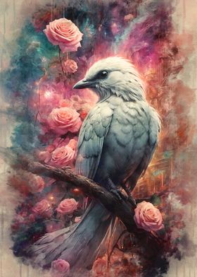 White Bird and Roses