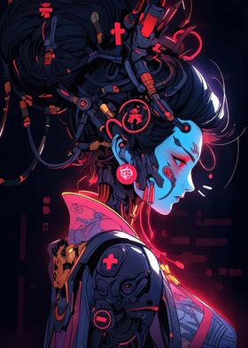 Cyberpunk Female Character