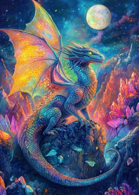 colorful Dragon Fantasy Art