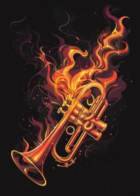 Trumpet in Flames