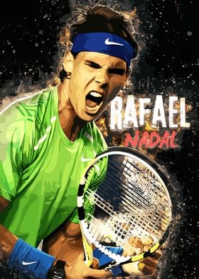 Rafael Nadal Tennis Art