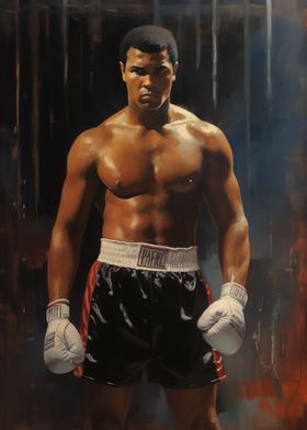 Muhammad Ali Boxing Portrait