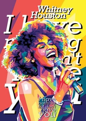 Whitney Houston Pop Art