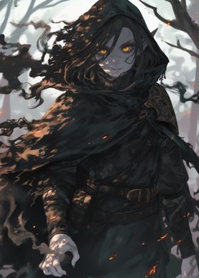 Dark Elf in Forest