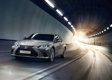 Lexus ES F Sport in Tunnel