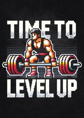 Time to Level Up, Gamer Workout Motivational