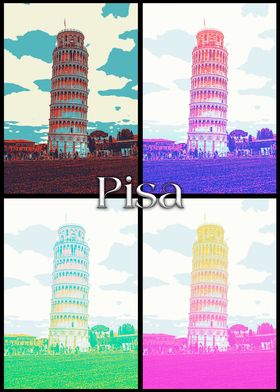 Pisa Tower Collage