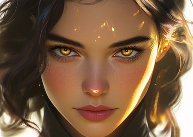 Golden Eyes Portrait