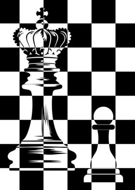 Chess King and Pawn