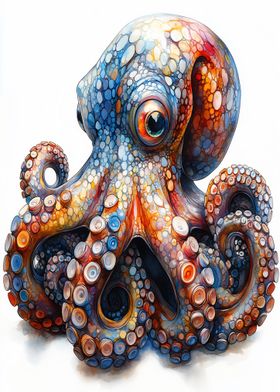 Colorful Octopus Illustration