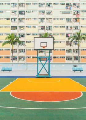 Basketball Court in Hong Kong