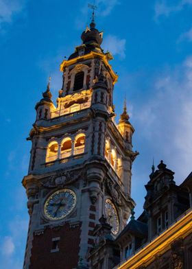 Clock Tower at Dusk